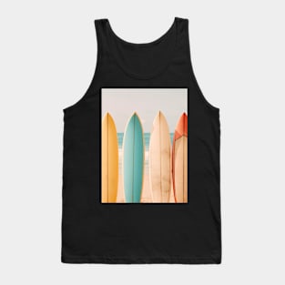 colored surfing board Tank Top